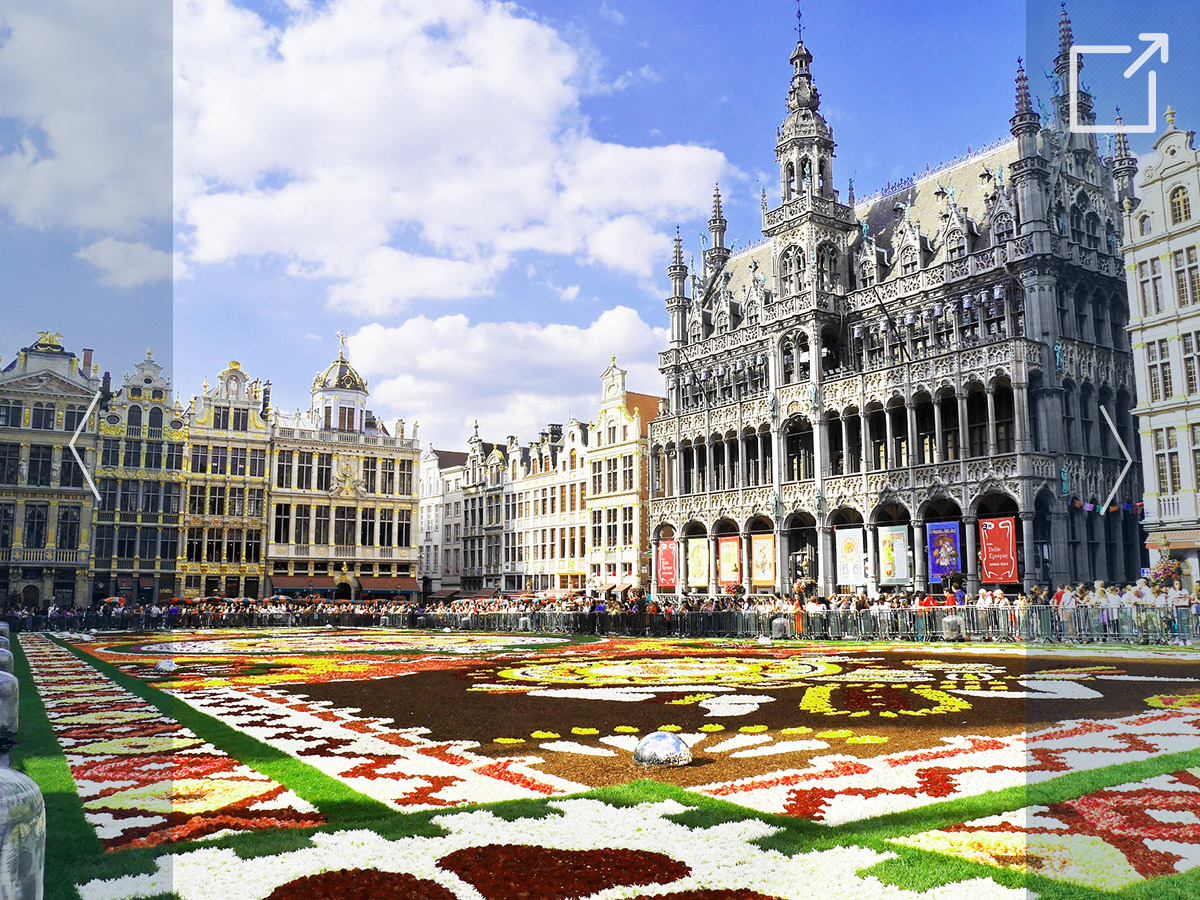Photo of town square in Belgium