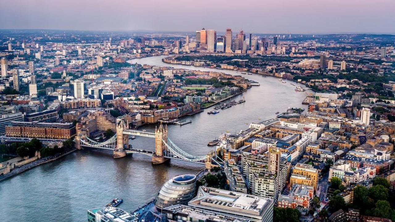 A bird's eye view of the London skyline. (Getty) Article Image, Primary