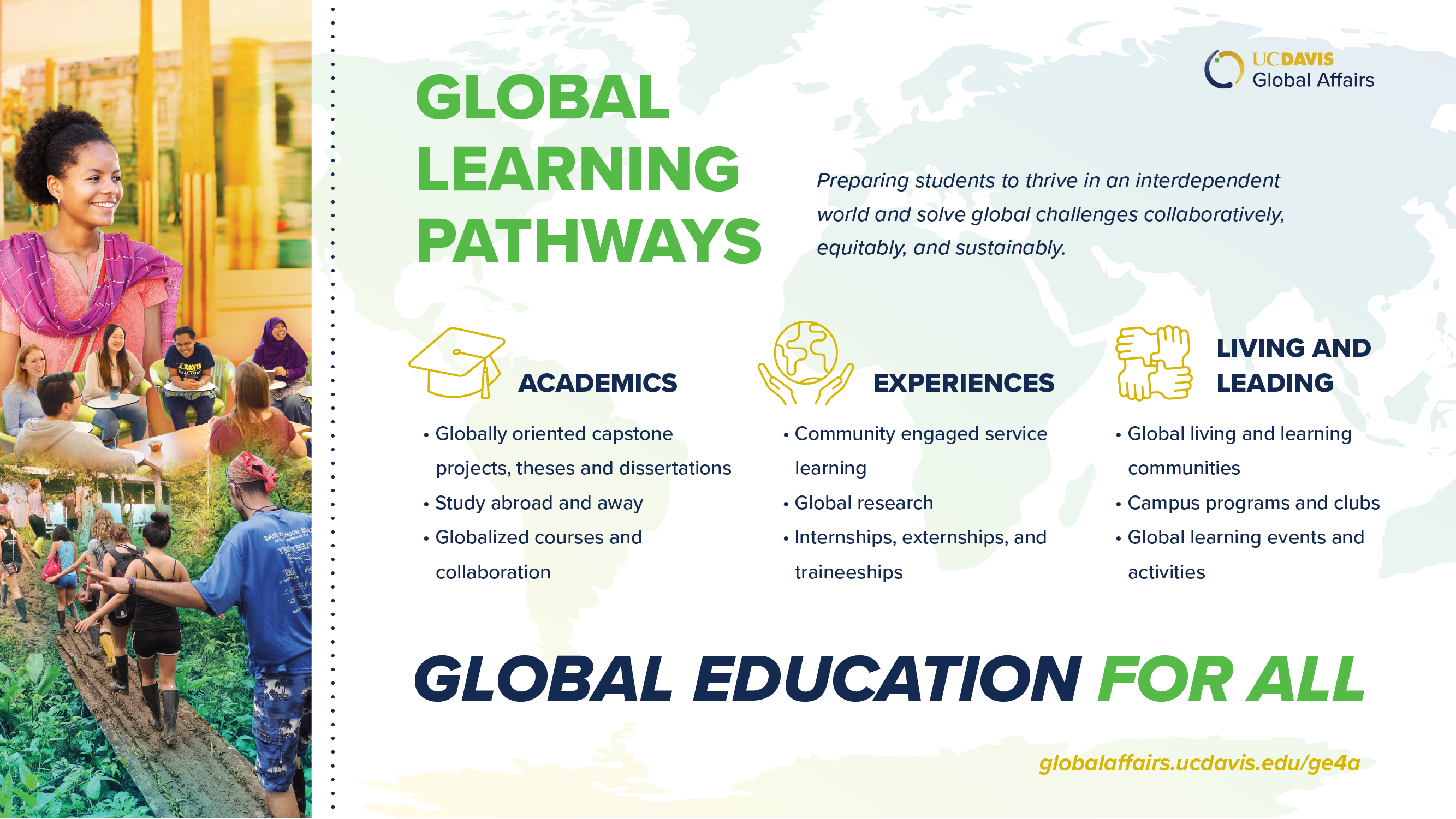 Graphic with text "Pathways for Global Learning"