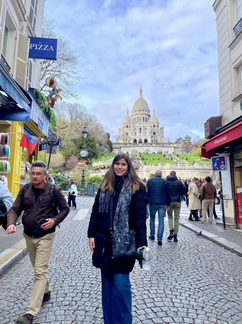 Valeria at Montmartre in Paris, France.