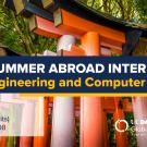 Graphic with text: "UC Davis Summer Internship Abroad Japan (Engineering and Computer Science)"