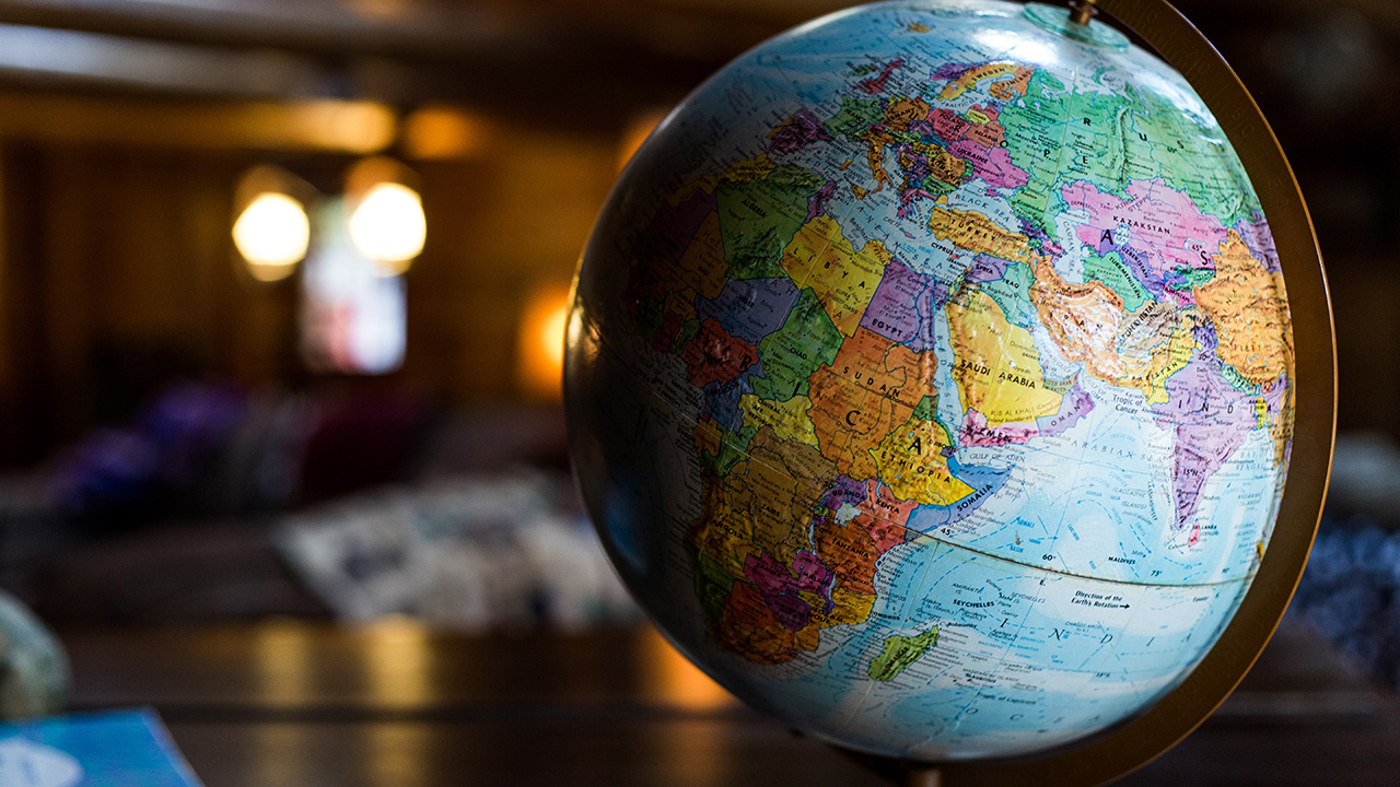 Photo of a globe