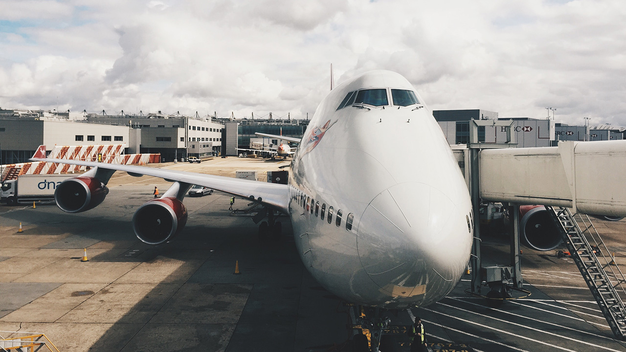 Image of an airplane at an airport