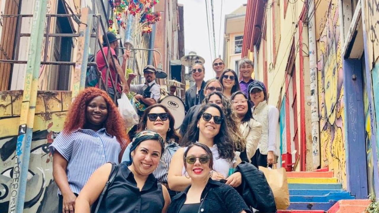UC Davis MBA students studying abroad in Chile.