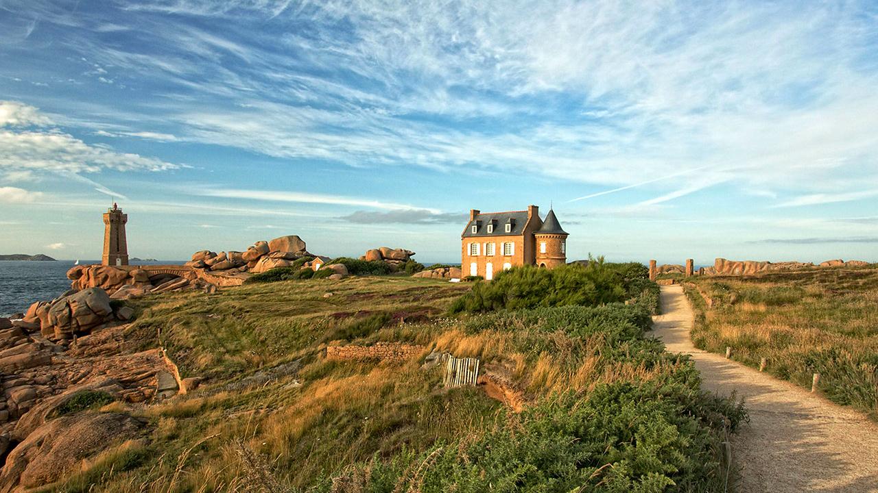 house on a hill in France