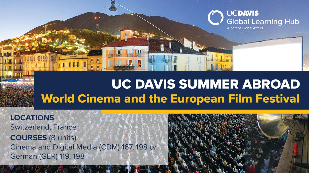 UC Davis Summer Abroad (World Cinema and the European Film Festival)