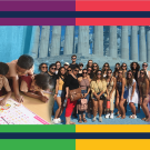 Page header graphic - Image includes multiple students engaging in global learning across the globe and locally.