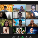 Students on a Zoom call