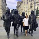 Teaser image of a student standing between statues of the The Beatles in the United Kingdom - Click to learn more about these resources