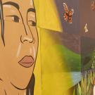Students in the Center for Chicanx and Latinx Academic Student Success give a tour of their center on September 19, 2022.