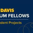 Graphic with text "UC Davis Millennium Fellows - 2022 Student Projects"