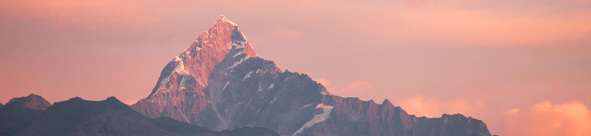 Image of a mountain peak in Nepal