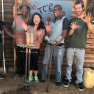 Stephanie Lew with Precision Planter and team